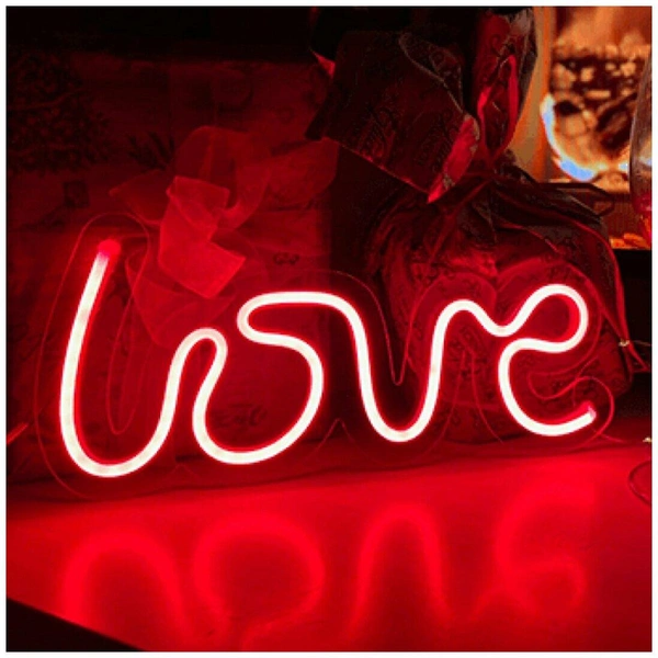 Неоновый светильник Love с диммером, Moscow Neon