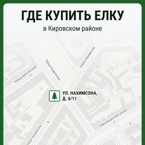 В Кировском районе елочный базар откроется только на улице Нахимсона, д. 6/11  | Источник: Мария Романова / Городские медиа