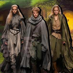 aiFashion: нейросеть представила коллекцию одежды Джона Толкина на зиму 2024