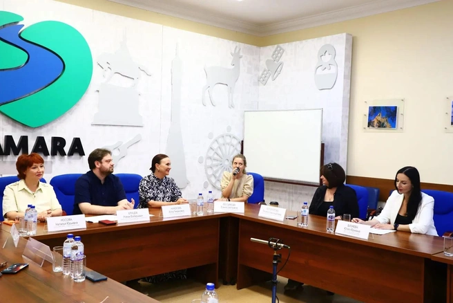 Встреча прошла в пресс-центре «Самарской газеты» | Источник: Екатерина Елизарова / «Самарская газета»