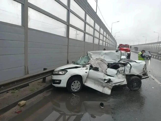 В ДТП погиб водитель легковушки. Пассажирку госпитализировали в больницу | Источник: Госавтоинспекции Тюменской области