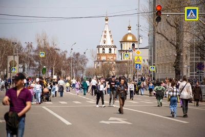 Центральные улицы Иркутска закроют для транспорта на День Победы