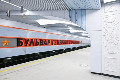 Завершается строительство станции «Бульвар Генерала Карбышева»