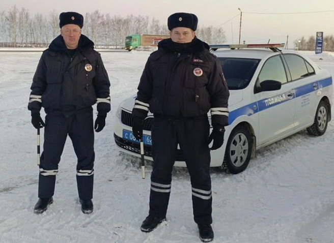 В Ряжском районе гаишники помогли попавшему в беду водителю большегруза | ya62.ru