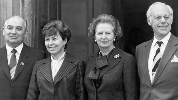 1984 год, Горбачевы в Лондоне с премьер-министром Великобритании Маргарет Тэтчер и ее мужем | Источник: Горбачев-фонд / Gorby.ru
