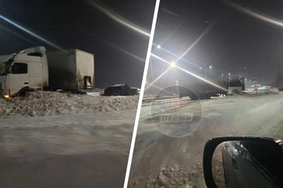 Фура заблокировала выезд из Перми, движение на Южный обход