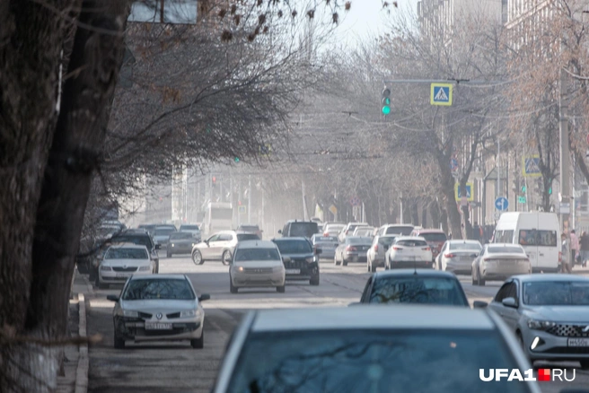 Пыльный фильтр на глаза в действии | Источник: Булат Салихов / UFA1.RU