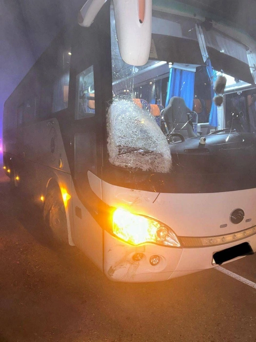 Автобус задел велосипед краем | Источник: МВД по Краснодарскому краю