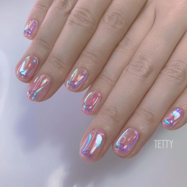 «Aurora nails» — нереально красивый корейский бьюти-тренд, который покоряет соцсети