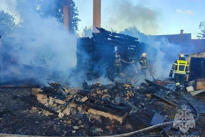 Два человека погибли при пожаре в Ленобласти