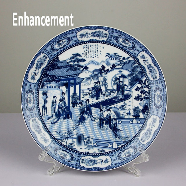 Фарфоровая тарелка в китайском стиле
