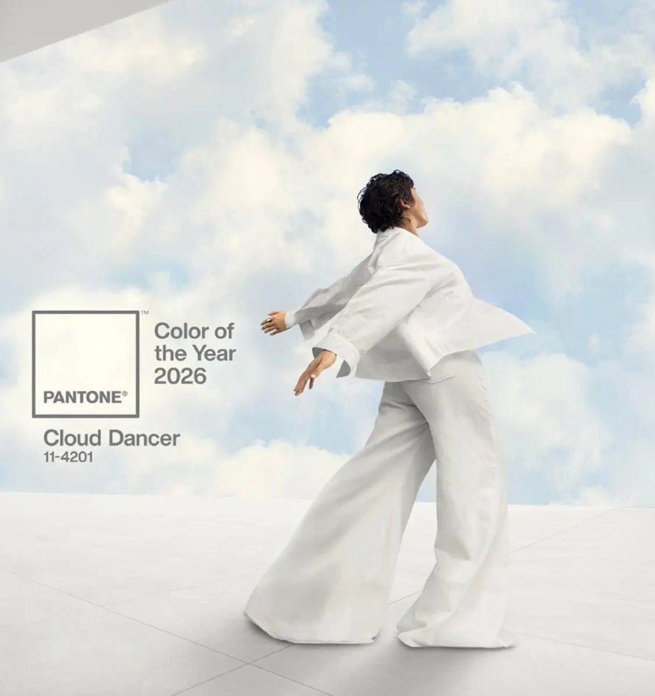 Pantone объявил цвет года 2026 — белый Cloud Dancer: 60+фото и идей, как его использовать | Источник: Pantone