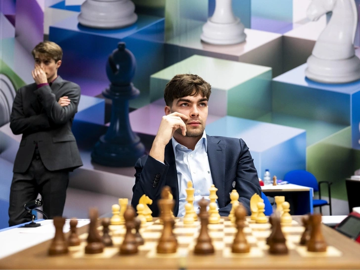 Йорден ван Форест во время турнира Tata Steel Chess Tournament, Вейк-ан-Зее, 2018  | Источник: ANP