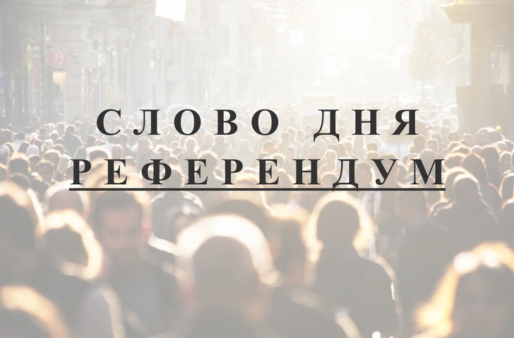 Слово дня: референдум