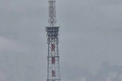 Luminous Object in Sky Resembles Television Tower