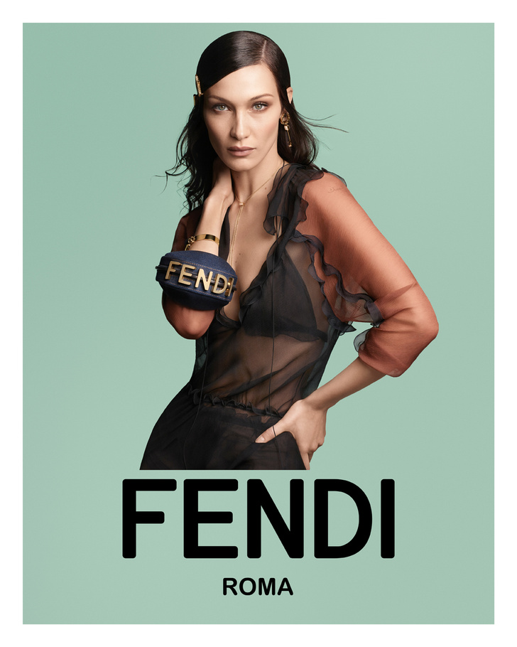 Эксклюзив ELLE: Белла Хадид в рекламной кампании Fendi