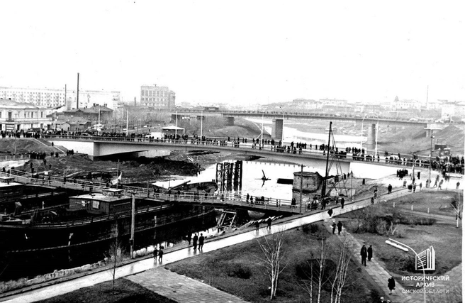 Открытие Юбилейного моста | Источник: «Вести омских архивистов» / T.me