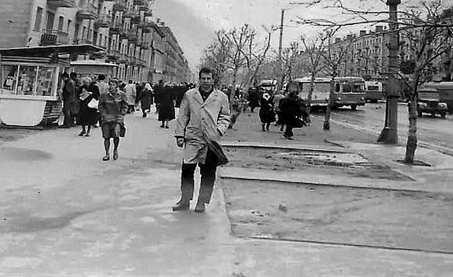 Проспект Карла Маркса в конце 1970-х | Источник: Форум «Новосибирск в фотозагадках»