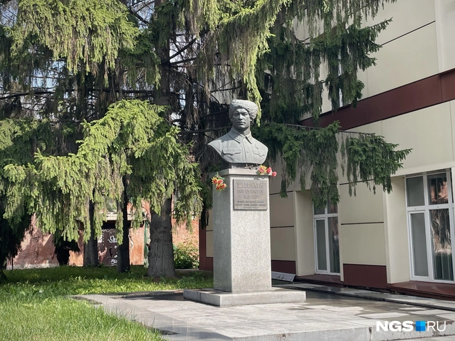 У бюста Петра Щетинкина непростая судьба | Источник: Алёна Золотухина / NGS.RU