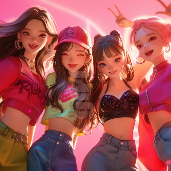 Нейросеть рисует: если бы BLACKPINK были мультяшками Pixar