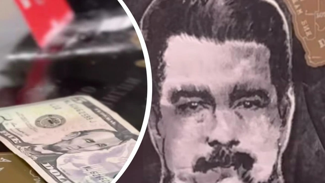 Уфимка создала портрет Мадуро из «кокаина» | Источник: Евгения Сковарт / Instagram (экстремистская организация, деятельность запрещена на территории РФ)