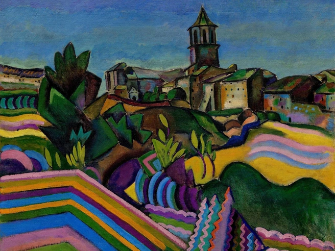 Картина Жоана Миро «Деревня Прадес» (1917) передает колорит Каталонии через цвет и настроение. | Источник: Legion Media