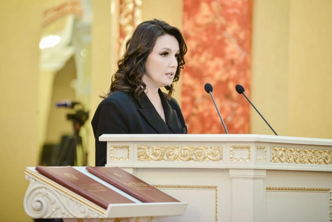 Евгения Ивлева огласила итоги выборов губернатора | Источник: Избирком Оренбуржья / T.me