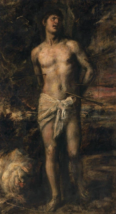 Св. Себастьян, Тициан (Тициано Вечеллио) (между 1485 и 1490-1576) | Источник: hermitagemuseum.org