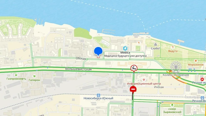 Ограничения связаны с работами на теплотрассе | Источник: 2ГИС