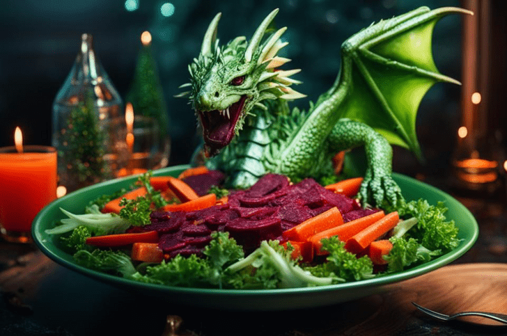 как приготовить салат «Китайский дракон» для новогоднего стола