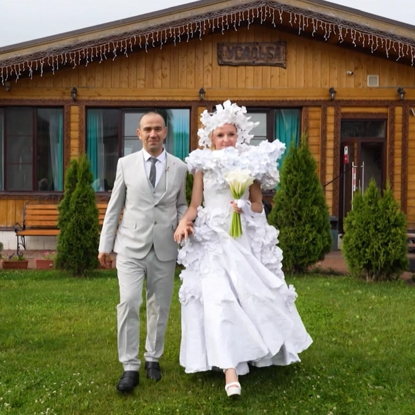 Пара из Рыбинска потратила на торжество 400 тысяч рублей | Источник: «Четыре свадьбы: Бумажная свадьба VS Королевская свадьба» (16+), выпуск от 15 января 2026 года, телеканал «Пятница!»