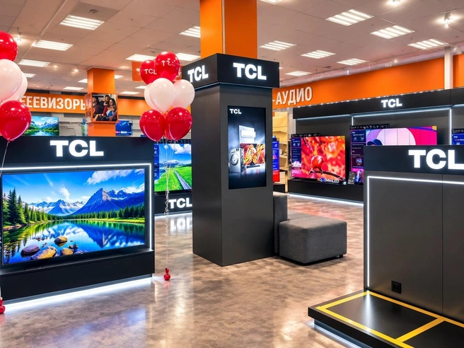 В бренд-зоне можно познакомиться с техникой TCL и подобрать подходящую модель. | Источник: «Компания РБТ»