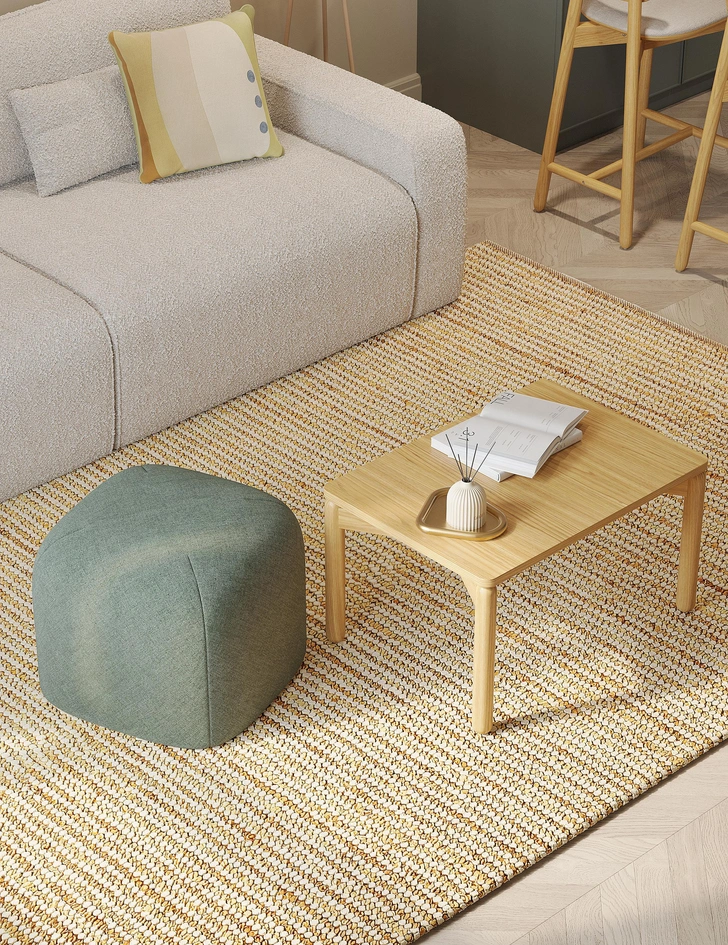 Джутовый ковер Delhi | Источник: Tkano