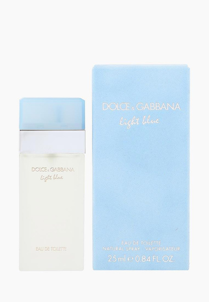 Туалетная вода Dolce&Gabbana Light blue 25 мл, цвет: белый, DO260DWBZ492 — купить в интернет-магазине Lamoda