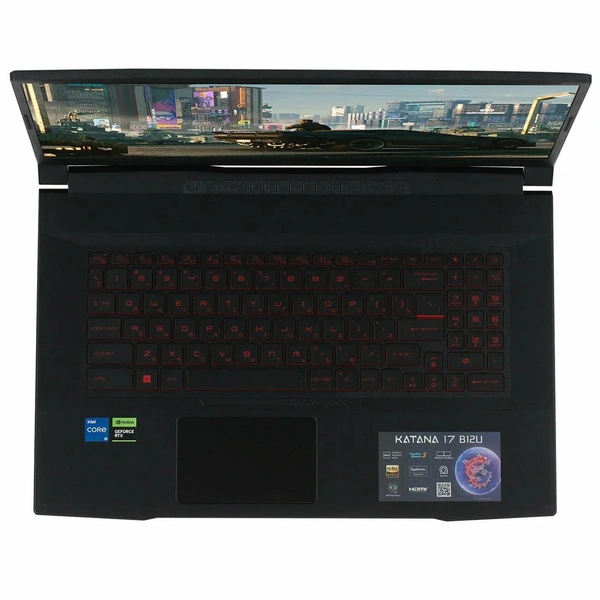 Ноутбук игровой MSI Katana GF76 512GB (B12UCR-1024XRU) 17.3» Core i5-12450H 8 гб ОЗУ NVIDIA 4Гб 512 гб SSD без ОС