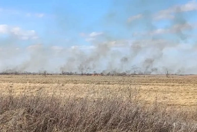 Лиман загорелся в Приамурье