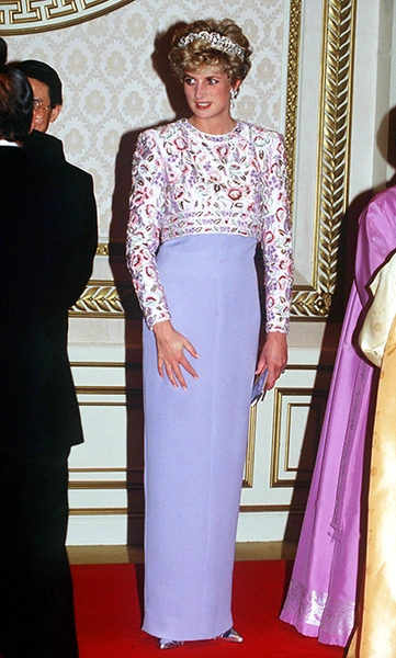 На президентском банкете в Сеуле, Южная Корея, 1992 г