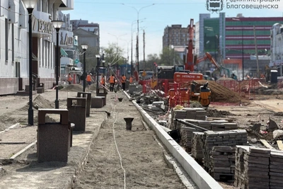 Завершается дорожная кампания на двух улицах Благовещенска