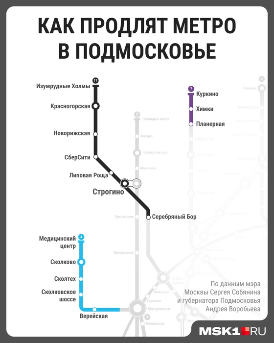 Как продлят Филевскую, Рублево-Архангельскую и Таганско-Краснопресненскую линии метро | Источник: Мария Романова / Городские медиа