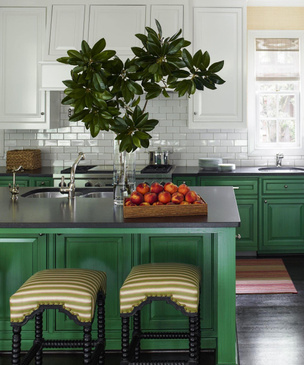 Зеленый цвет на кухне: 45+ ярких примеров
