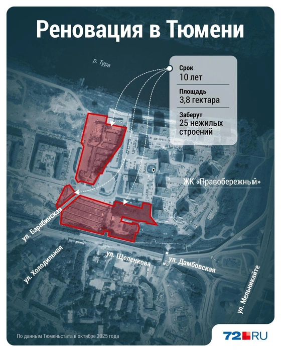 Границы, в которых стартует реновация  | Источник: 72.RU 