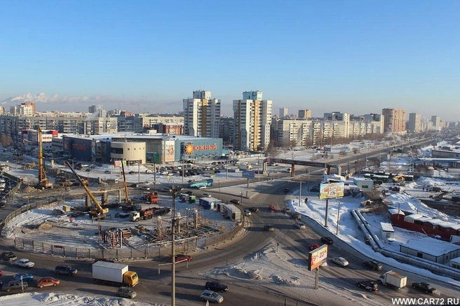 Раньше кольцо на Мельникайте выглядело вот так. Помните те времена?  | Источник: Car72.RU 