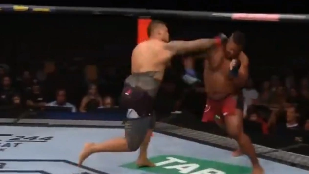 Боец MMA остановил яростную атаку противника неуловимым нокаутом (видео)