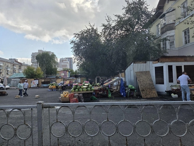 Павильон с овощами и фруктами пока держит позицию | Источник: читатель E1.RU