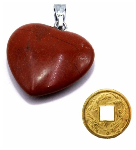 Талисман «Сердечко», камень — красная яшма