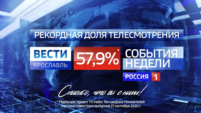 В сентябре были зафиксированы рекордные показания телевизионных долей | Источник: ГТРК «Ярославия»
