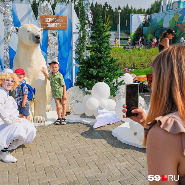 Предусмотрели в новом зоопарке и специальные фотозоны | Источник: Тимофей Калмаков / 59.RU