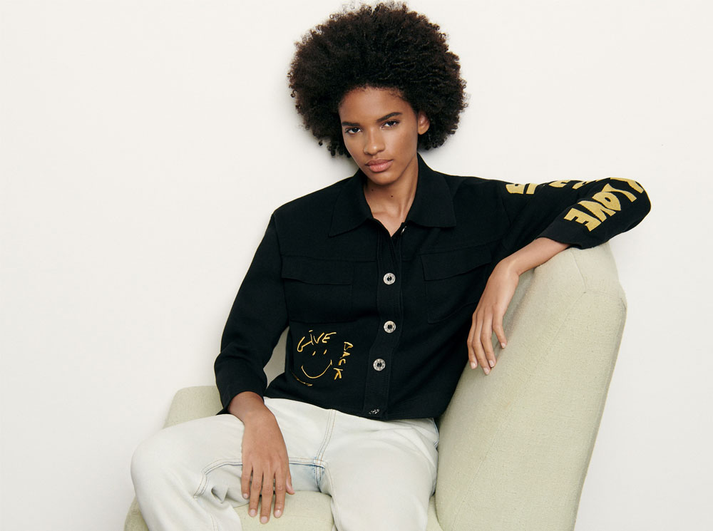 Позитивный настрой: как носить вещи из капсулы Sandro Love & Smile | marieclaire.ru