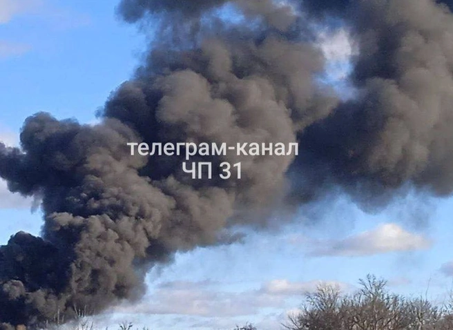 При обстреле села под Белгородом загорелась емкость с топливом | ya62.ru