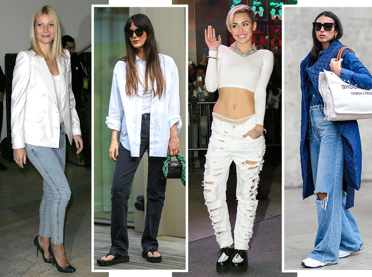 Женские широкие и расклешенные джинсы